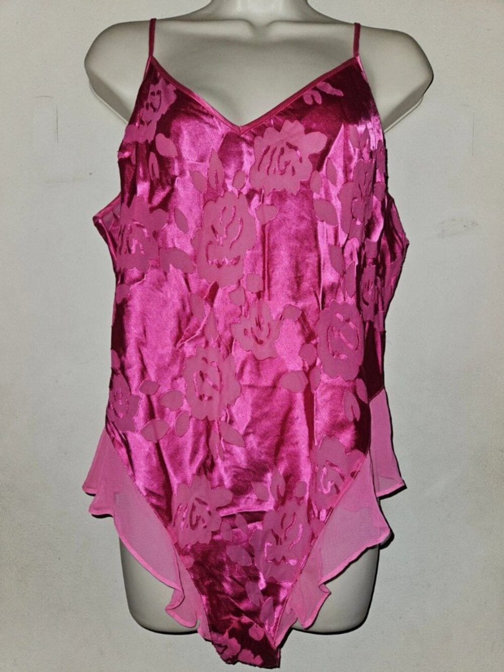Victoria's Secret Archive  Burnout Teddy in Bright Pink size XL or XXL NWT